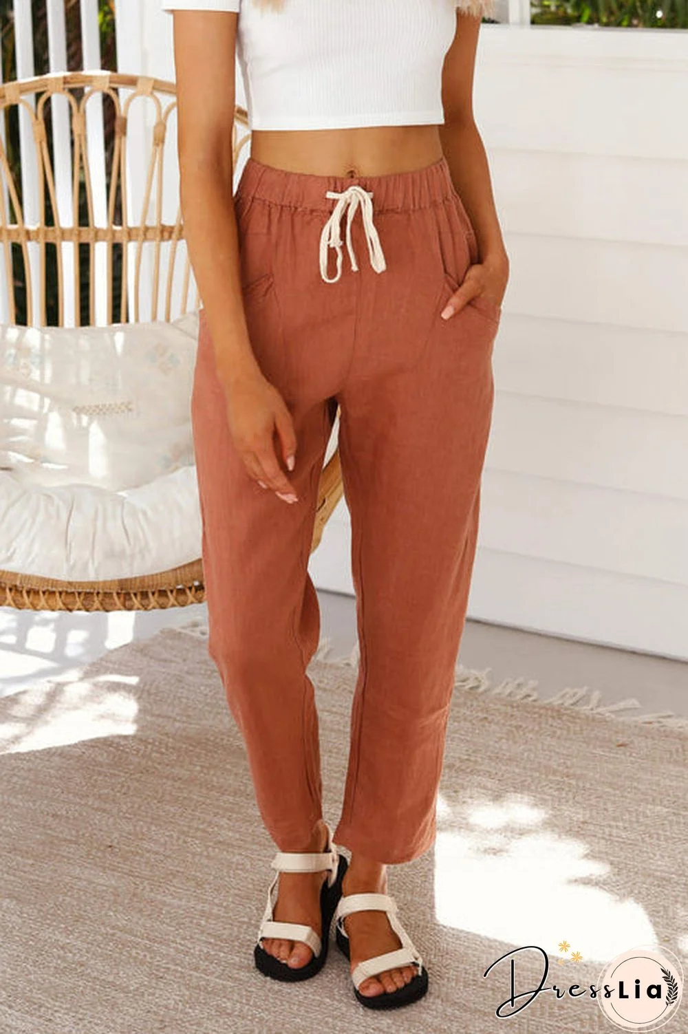 Relaxed Drawstring Pants