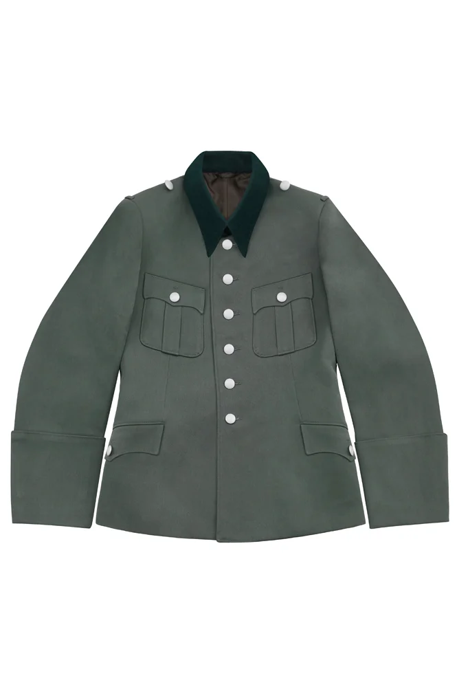   Elite German M1937 Officer Gabardine Service Tunic Jacket 6 Buttons German-Uniform