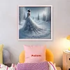 Snow Dress Girl-11CT Stamped Cross Stitch 45*45cm