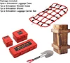 AMK 6pcs RC Simulation Decoration Accessories, Luggage Case, Luggage Net, Wood Box for 1/10 RC Crawler Car TRX4 Axial SCX10 D90 90046 CC01 D110