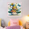 Dragonfly Gnome-11CT Stamped Cross Stitch 40*40cm/15.75*15.75in tapestrymarket
