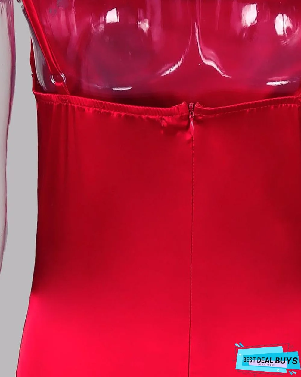 Spaghetti Strap Bodycon Slit Dress