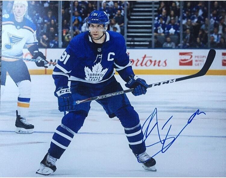 John Tavares Signed Toronto Maple Leafs 8x10 Photo Poster painting Proof