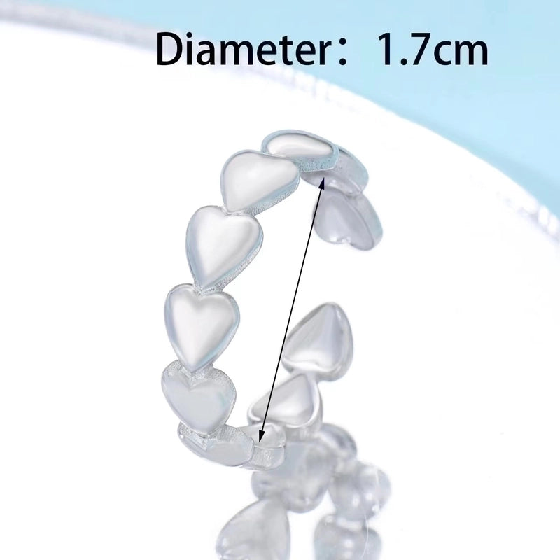 Retro Geometric Stainless Steel Gold Plated Plating Open Rings