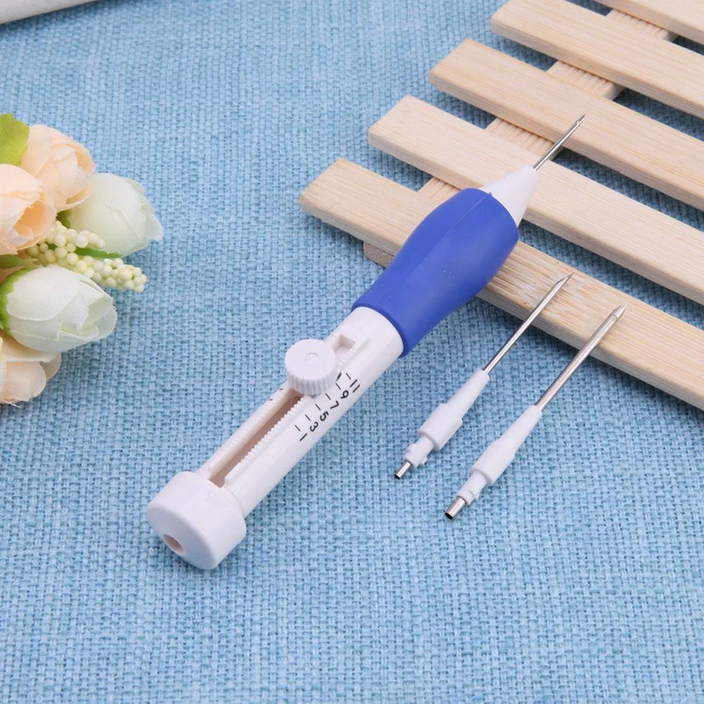 Punch Needle Set 3 Needles 2 Threaders Craft Tool for Embroidery DIY(A)