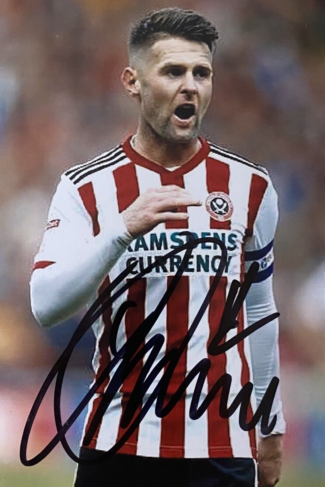 Oliver Norwood Genuine Hand Signed Sheffield United 6X4 Photo Poster painting 4