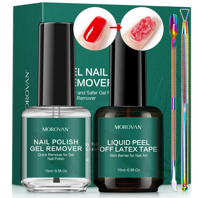 Professional Gel Polish Remover for Nails Kit 2 Pack