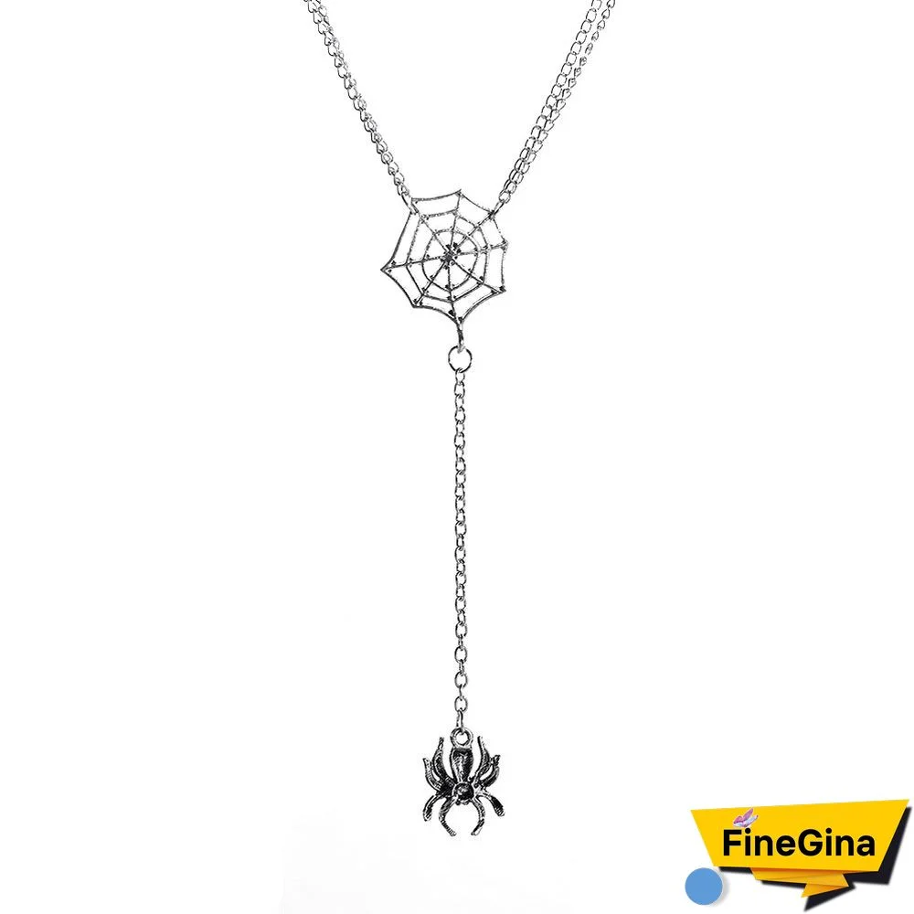 1PC Pendant Necklace For Women's Halloween Party Evening Street Alloy Retro Spiders