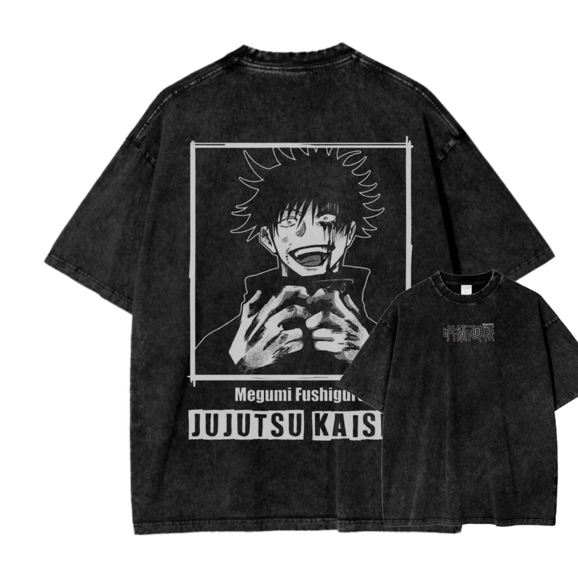 Jujutsu Kaisen Anime Oversize Washed T-Shirt