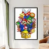 Super Mario-11CT Stamped Cross Stitch 40*60cm(Big Size)