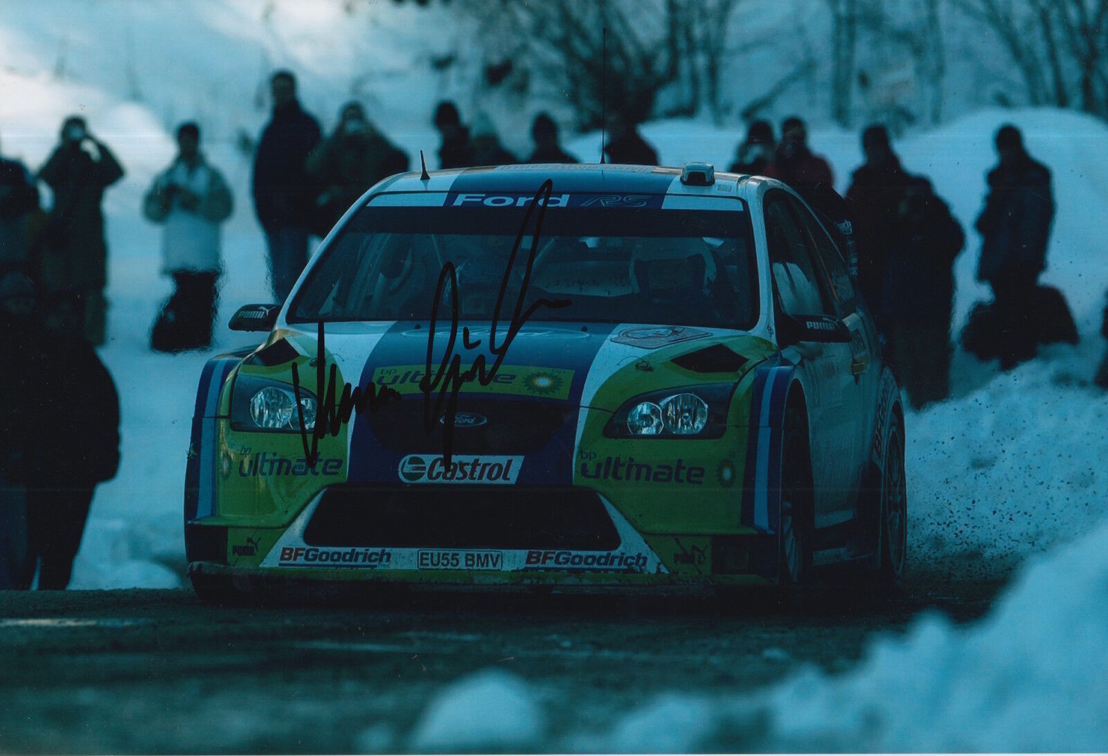 Marcus Gronholm Hand Signed 12x8 Photo Poster painting Ford Rally 6.