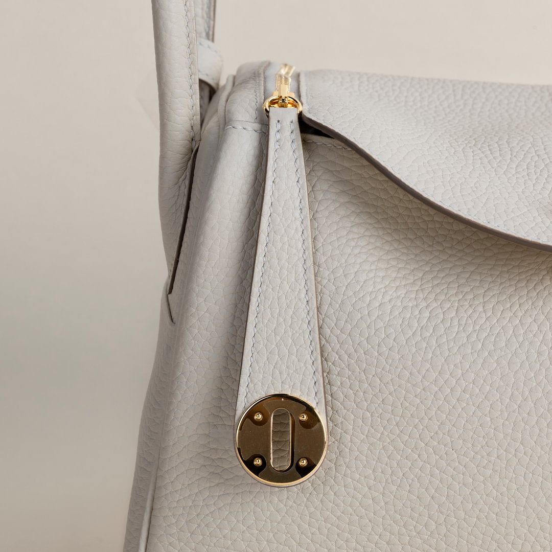 Lindy 26cm Clemence leather CC10 craie GHW