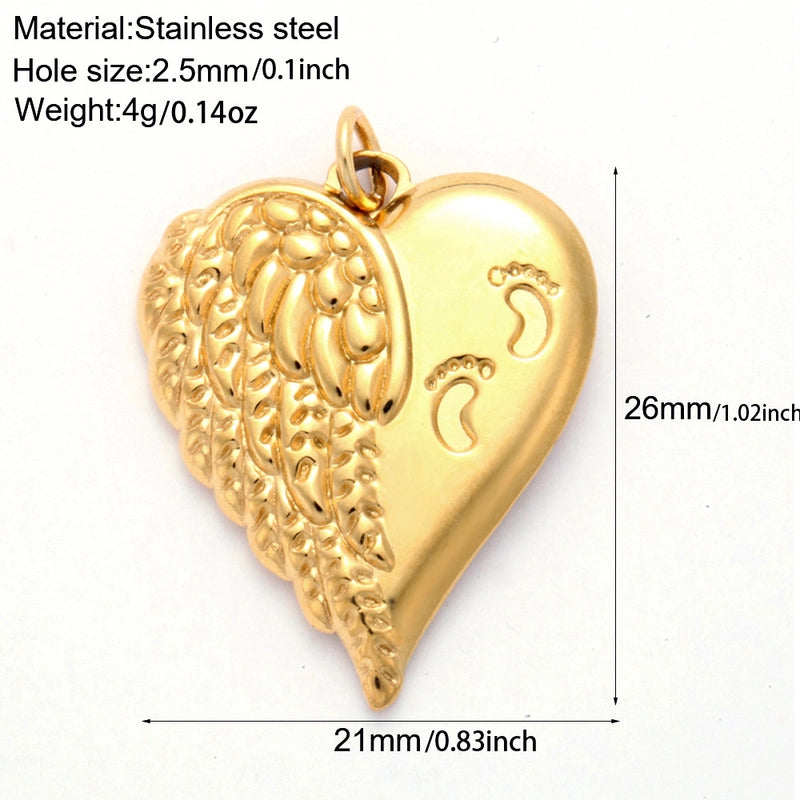 1 Piece 304 Stainless Steel Sunflower Compass Shark Pendant Jewelry Accessories