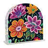 Diamond Painting Acrylic Mandala  Flower Paper Towel Storage Rack Decor