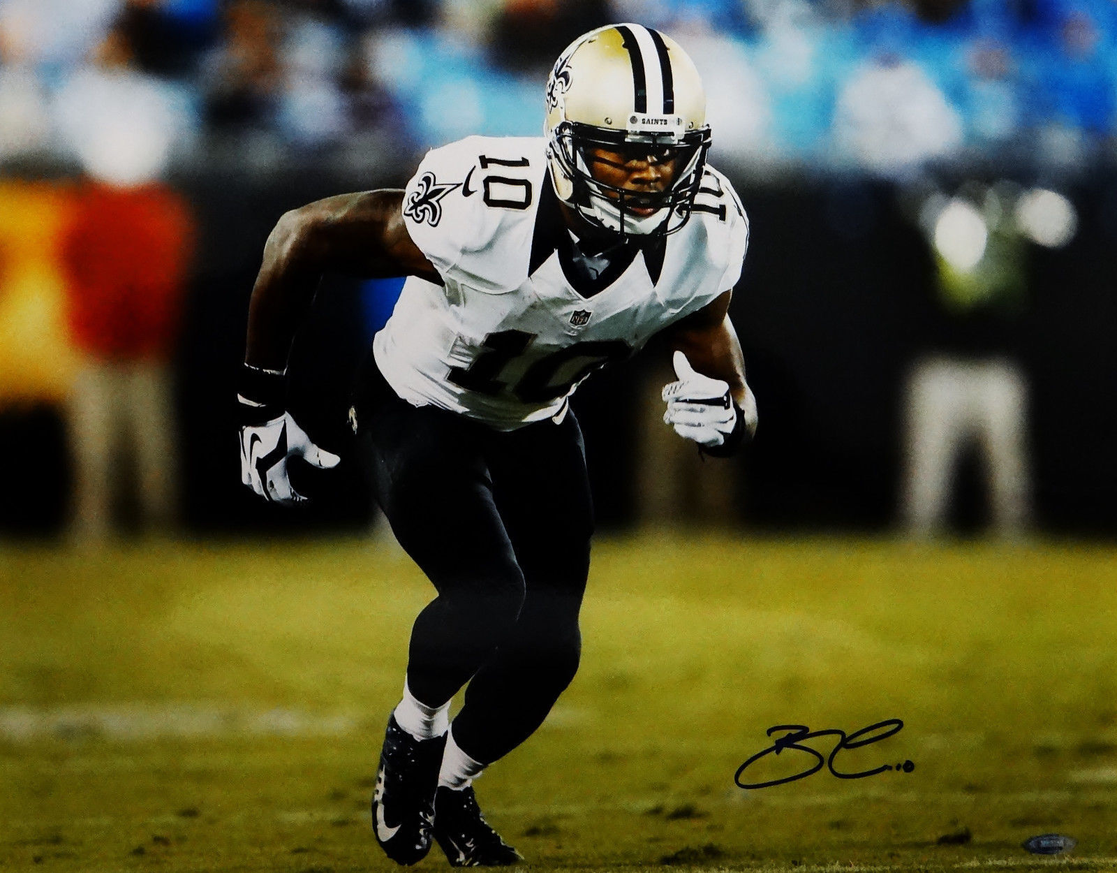 Brandin Cooks Autographed 16x20 Horizontal Running Photo Poster painting- TriStar Auth