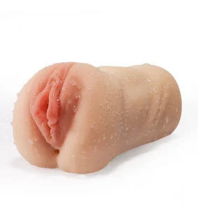 2 Holes Realistic Textured Vagina and Tight Anus Pocket Pussy Male Masturbator