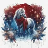 White Horse-11CT Stamped Cross Stitch 40*40cm/15.75*15.75in tapestrymarket