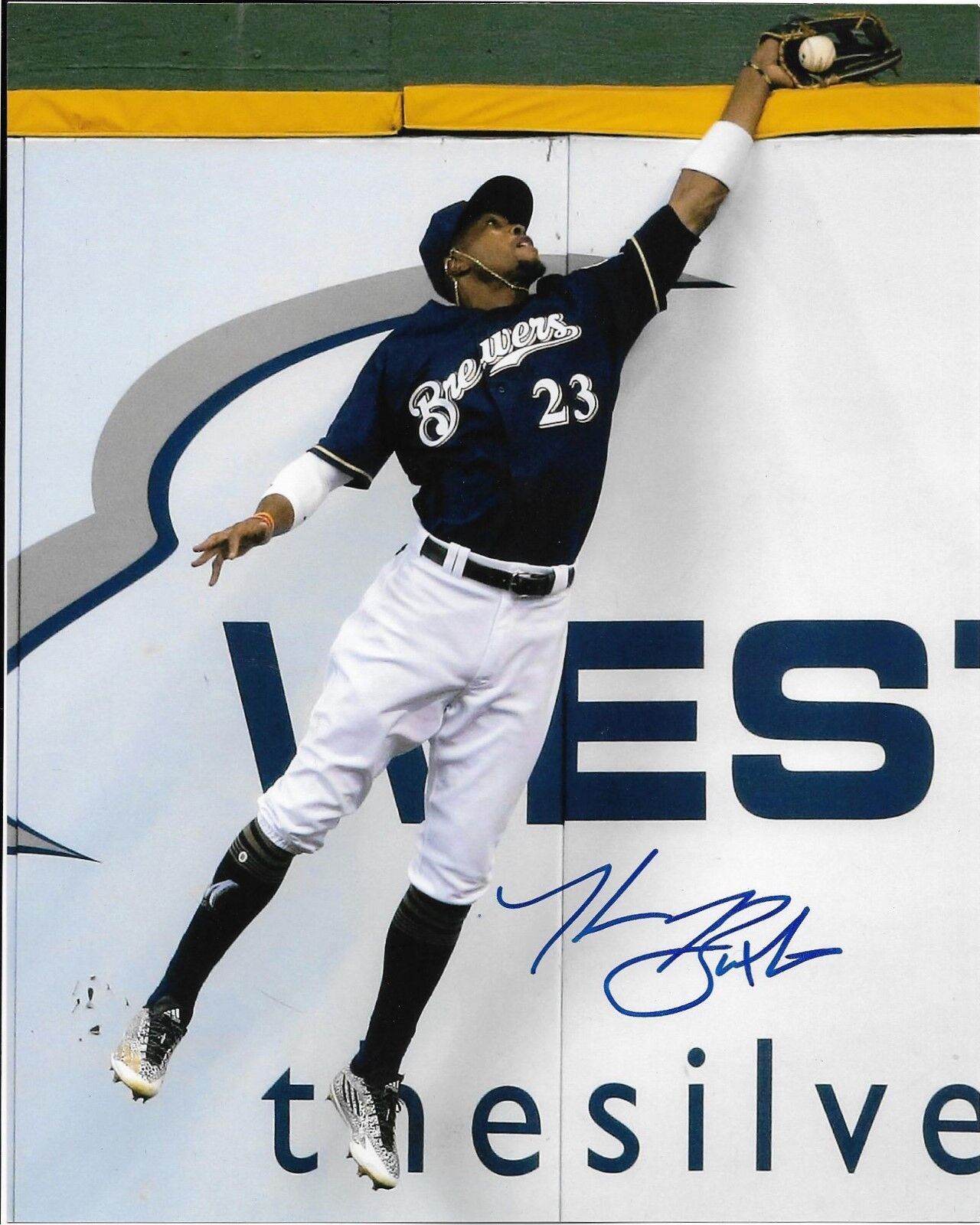 KEON BROXTON signed autographed MILWAUKEE BREWERS 8x10 Photo Poster painting w/COA