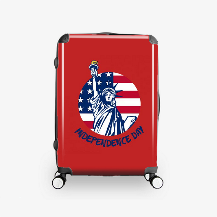 Statue Of Liberty, Independence Day Hardside Luggage