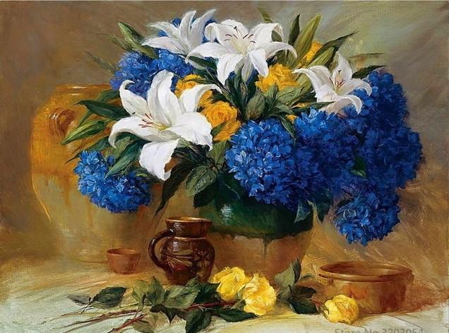 

Peony Flower – Paint By Numbers - 40*50CM, 501 Original