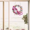 2D Flat DIY Hanging Diamond Art Kits DIY Home Decor Hanging Charm (Bird Wreath)