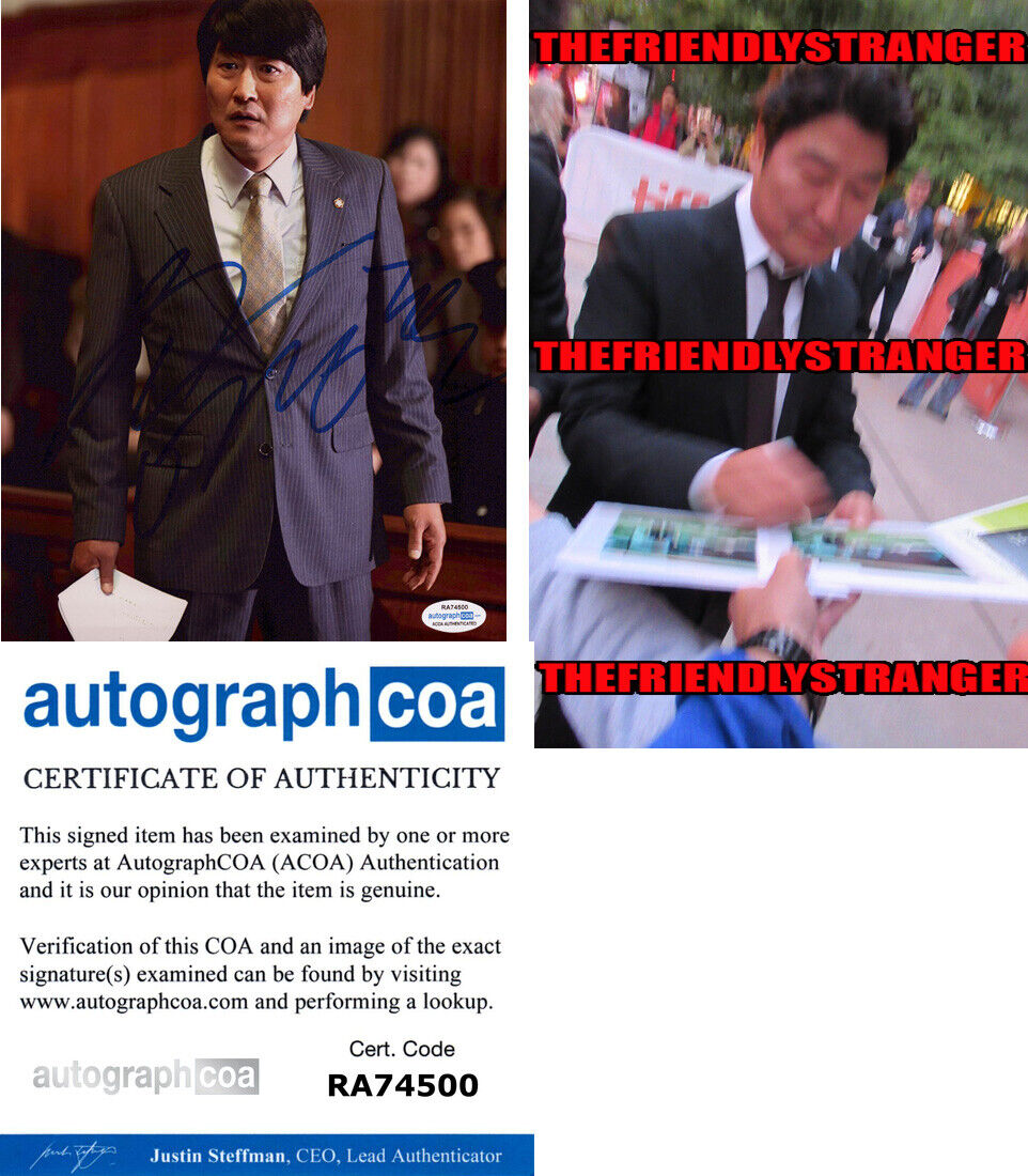 SONG KANG-HO signed Autographed THE ATTORNEY