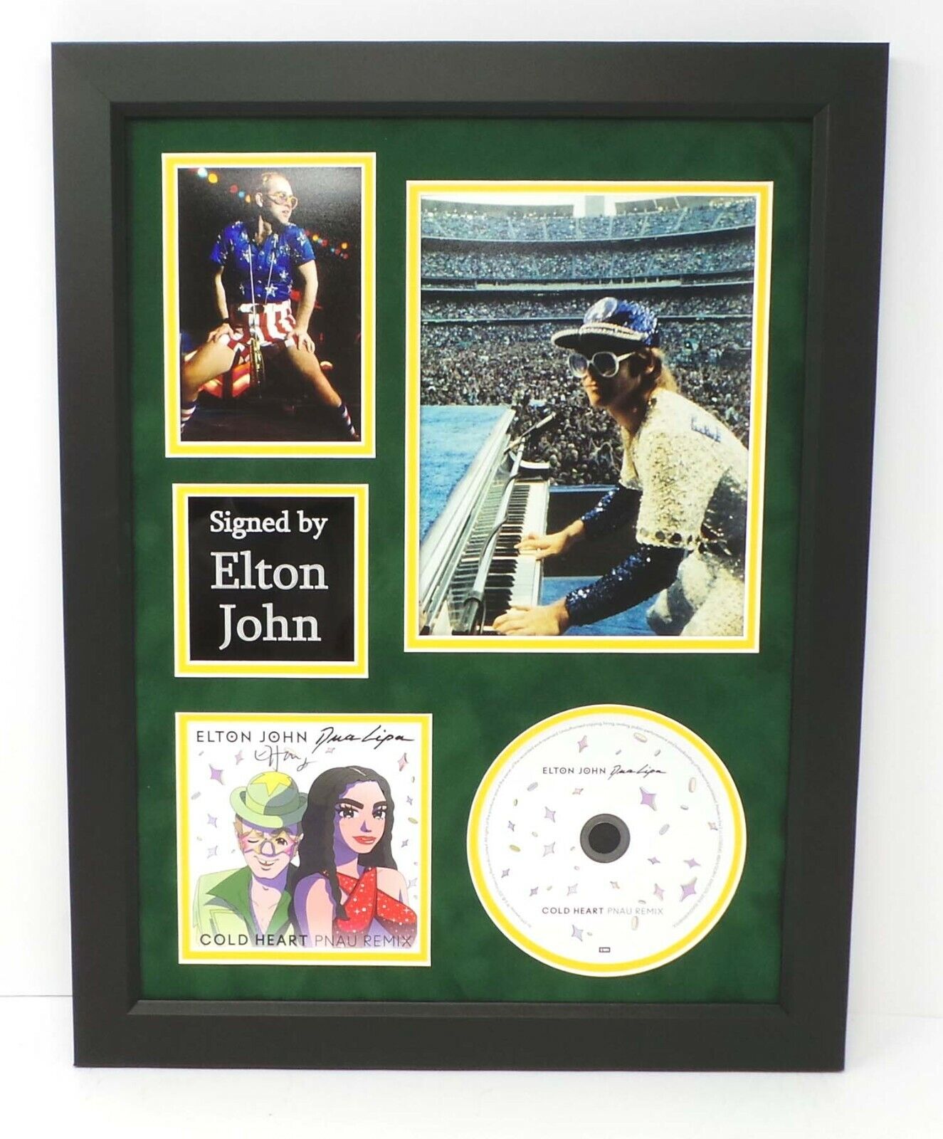 Elton JOHN Signed Mounted & Framed 16x12 CD Artcard Photo Poster painting Display 5 AFTAL RD COA