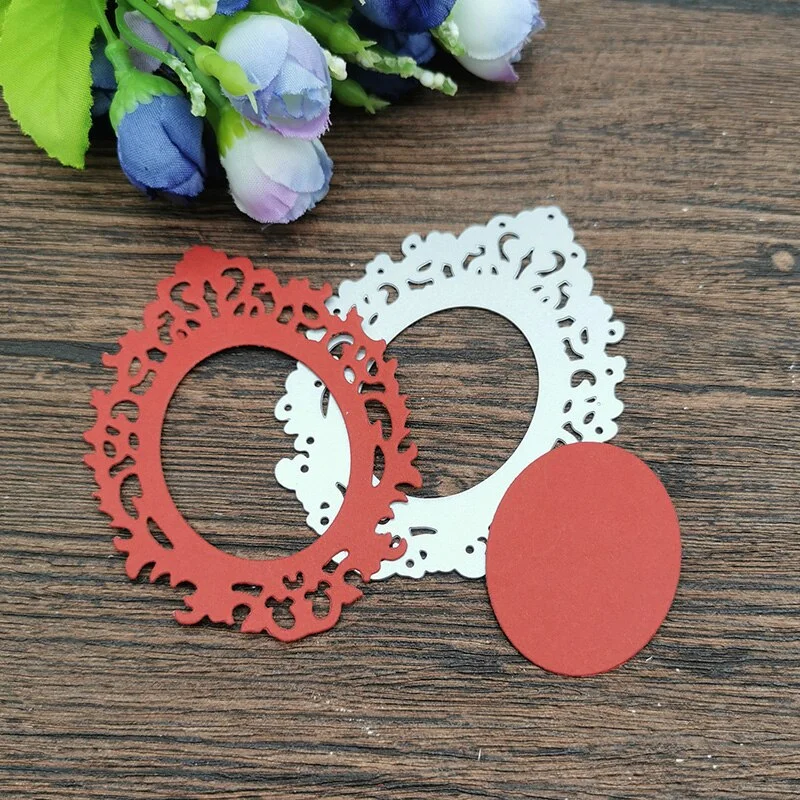 AOKEDIY Lace frame Metal Cutting Dies Stencils For DIY Scrapbooking Decorative Embossing Handcraft Die Cutting Template