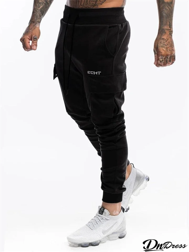 New Casual Fitness Trendy Cargo Pants Track Pants With Multi-Pockets