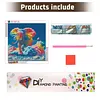 Diamond Painting -DIY Round Drill Rainbow Elephant(40x40cm)