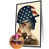 Diamond Painting -DIY Round Drill American Soldiers(40x60cm)