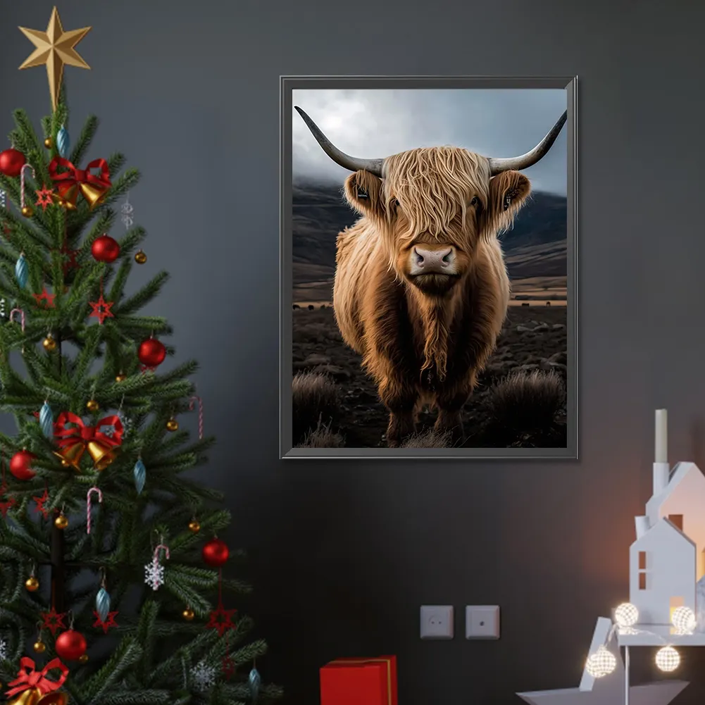 Diamond Painting - Full Round Drill - Highland Yak(Canvas|30*40cm)