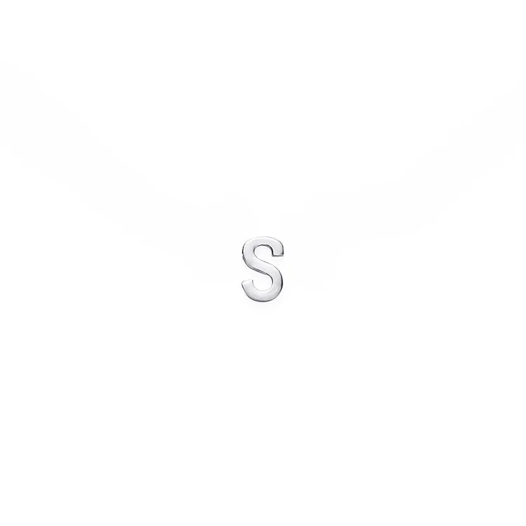 A-Z INITIAL STUDS (SINGLE EARRING)