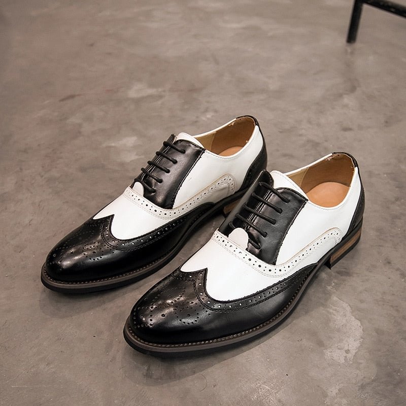 Mens Formal Shoes Leather Oxford Shoes For Men Dress Wedding Men's Brogues Office Shoes Lace Up Male zapatos de hombre