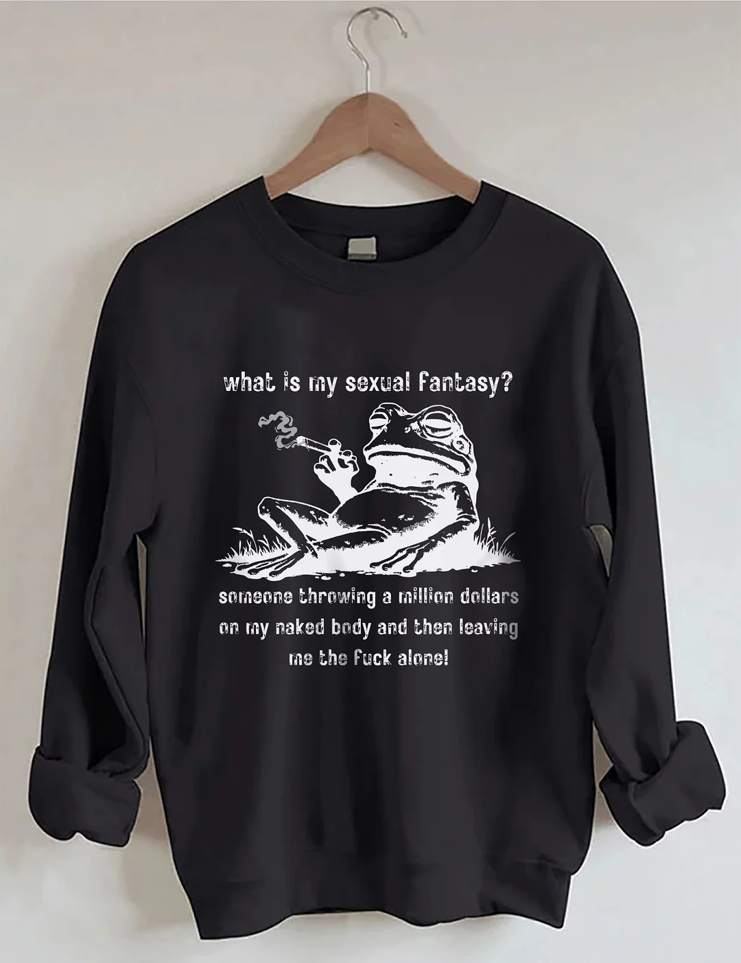 Funny Frog Graphic Sweatshirt