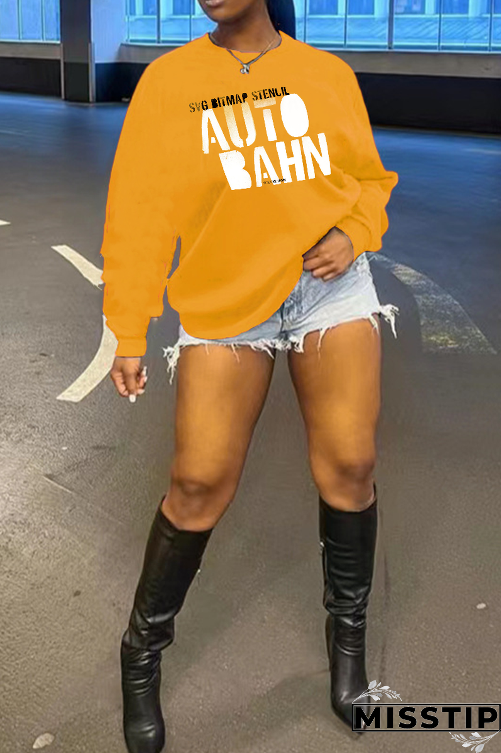 Grey Casual Print Patchwork O Neck Tops