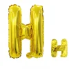 20PCS English Letters 16" Aluminum Film Golden Silver Rose Gold Balloons Birthday Party Decor