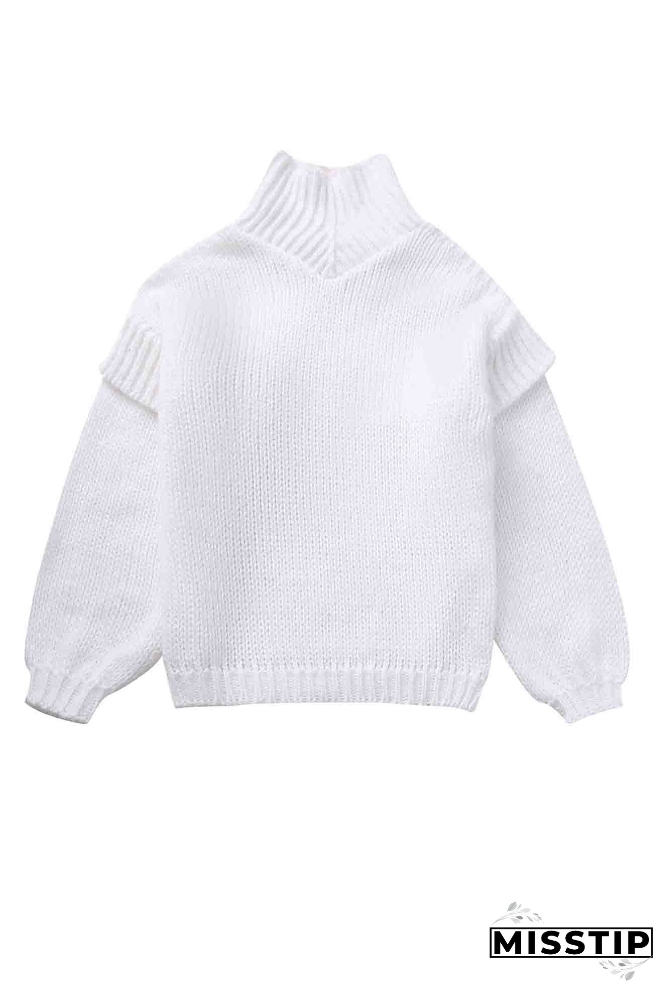 Solid Long Sleeve Cowl Neck Sweater