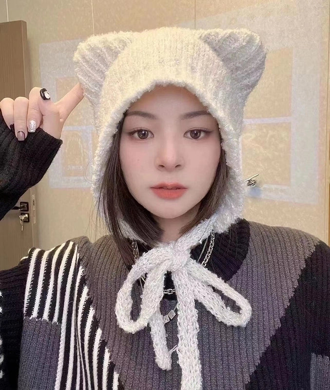 Women’s Vacation Solid Color Eaveless Wool Cap