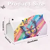 (25cm)Rainbow Butterfly PU DIY Diamond Painting Tissue Box for Beginners Adults