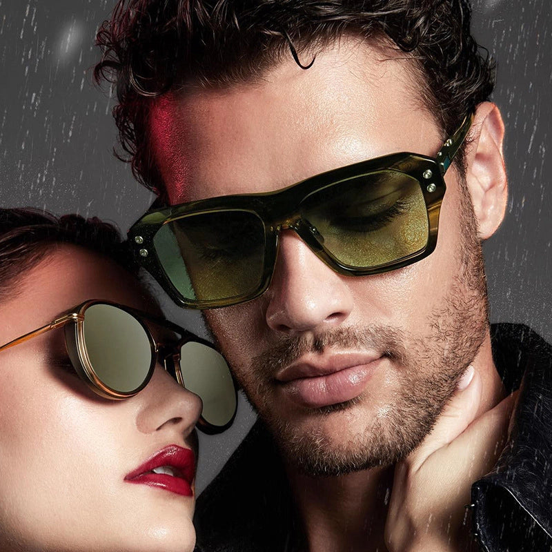 Streetwear Geometric Pc Square Full Frame Men's Sunglasses