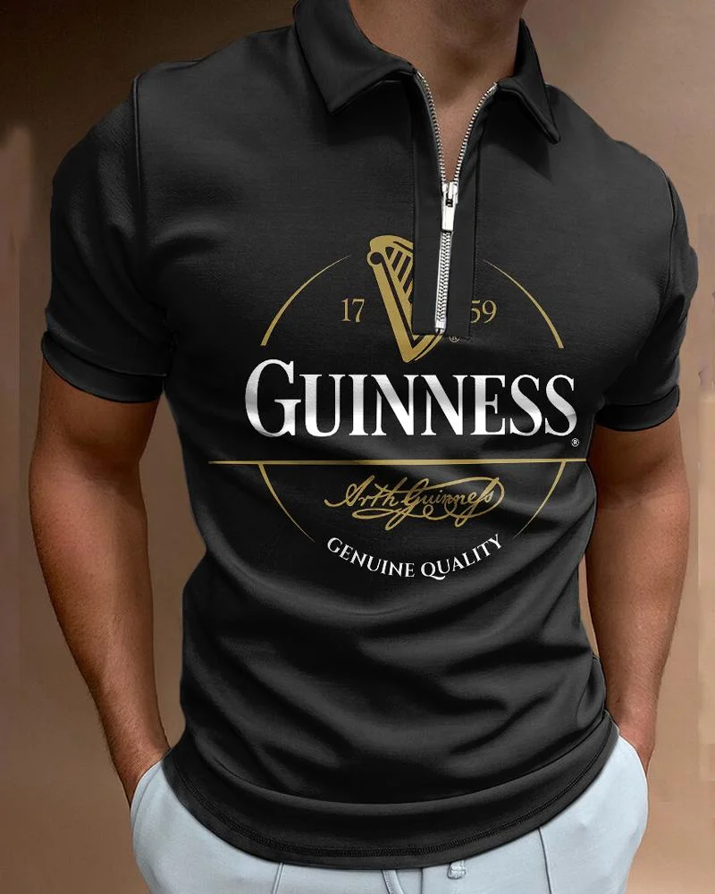 Men's Casual Print Polo Short Sleeve-040701