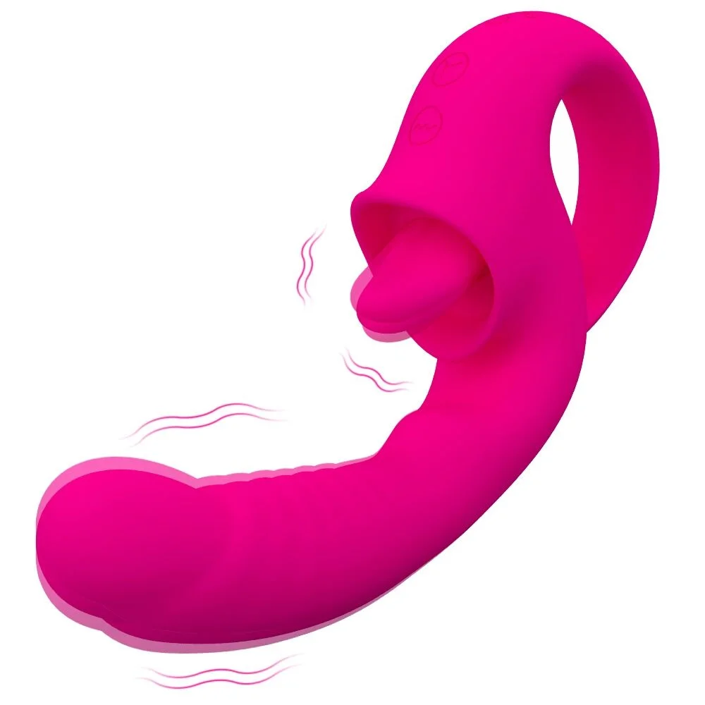 Clitoral Licking G Spot Vibrator 10 Licking Vibrating Realistic Dildo Clitoralis Stimulator 