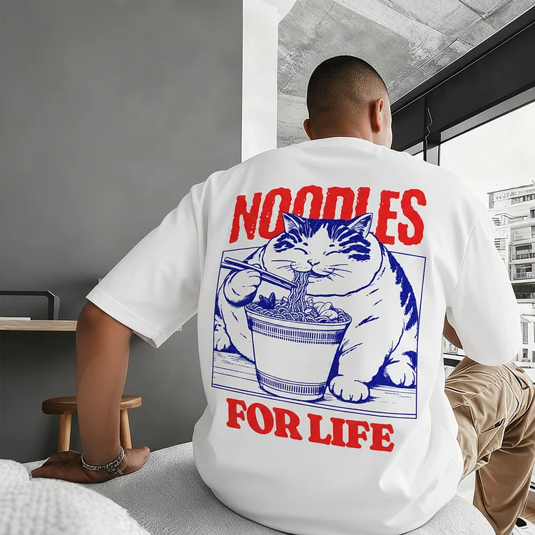 Ukiyo-e Style Art Print Casual Cotton T-Shirt