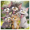 Diamond Painting-DIY Crystal Rhinestone Funny Cat