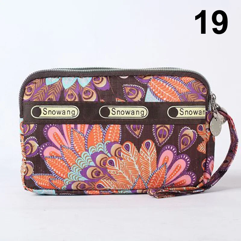 Women Handbag Vintage Flower Printed Waterproof Nylon Shoulder Messenger Bag Large Capacity Tote Bag Casual Picnic Travel Bags