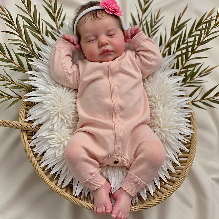 [Free customized birth certificate] 20" Real Lifelike Realistic Soft Silicone Vinyl Newborn Baby Girl Doll Clinaira[Purchase and get permanent VIP service!]