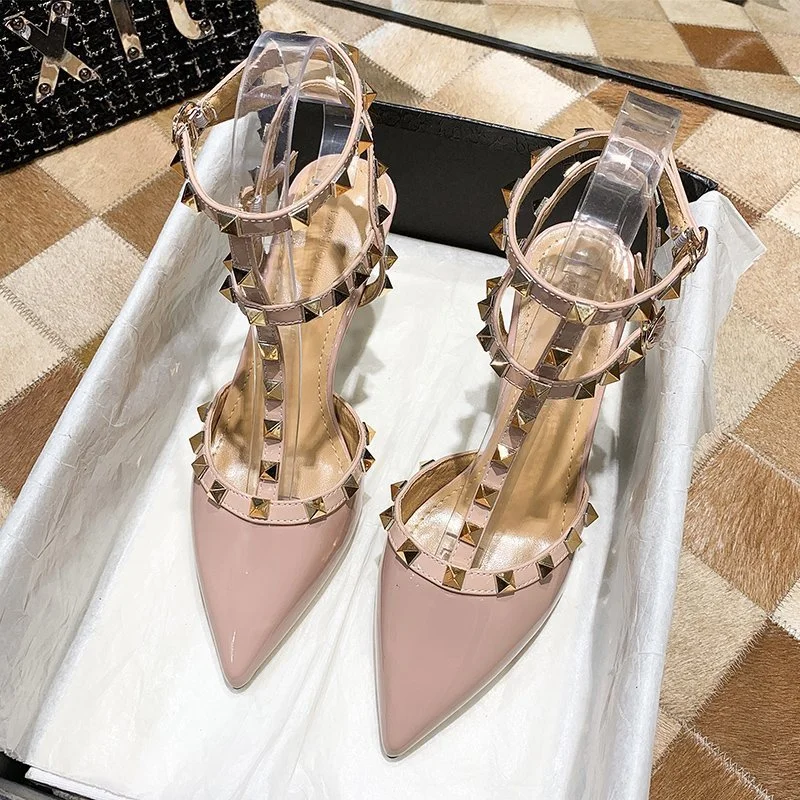 Breakj Breakj High Heel Female Heel Temperament Fashion Single Shoes 2025 New Spring Red Small Leather Shoes Do Not Tired Feet