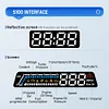 Digital HUD Dual Display Screen OBD2 HUD Transmission Oil Temperature Monitoring