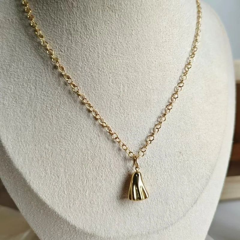 Casual Elegant Streetwear Ghost 201 Stainless Steel 304 Stainless Steel 18K Gold Plated Pendant Necklace